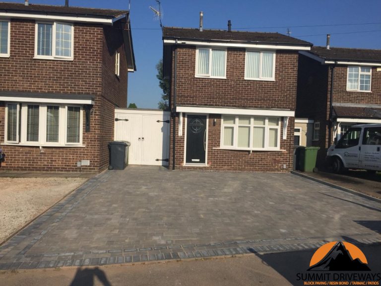 Block Paving Laid on Driveway in Rugby
